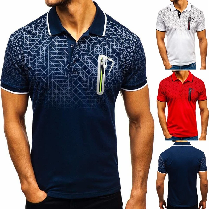 MAJARTORIA 2019 England Style Men Polo Shirts Blue White Gradient Men Shirt Summer Polo Casual Loose Turn-down Collar Clothing
MAJARTORIA 2019 England Style Men Polo Shirts Blue White Gradient Men Shirt Summer Polo Casual Loose Turn-down Collar Clothing