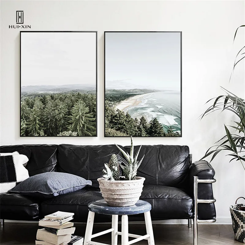 HD Calm Canvas Printing of Landscape Splendid View of Forest and Curved Coastline like Angel Wing Simple Color Mural Wall Decor
HD Calm Canvas Printing of Landscape Splendid View of Forest and Curved Coastline like Angel Wing Simple Color Mural Wall Decor