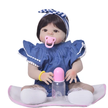 23 Inch Full Body Silicone Reborn Baby Dolls For kids Playmates bebe Realistic reborn girl dolls gift 57 cm bonecas reborn
23 Inch Full Body Silicone Reborn Baby Dolls For kids Playmates bebe Realistic reborn girl dolls gift 57 cm bonecas reborn