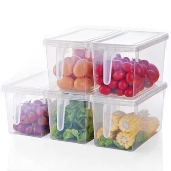 Kitchen Fridge Fresh Storage Box Refrigerator Plastic Crisper Container With Handle Food Fruit Vegetable Storage Cases
Kitchen Fridge Fresh Storage Box Refrigerator Plastic Crisper Container With Handle Food Fruit Vegetable Storage Cases