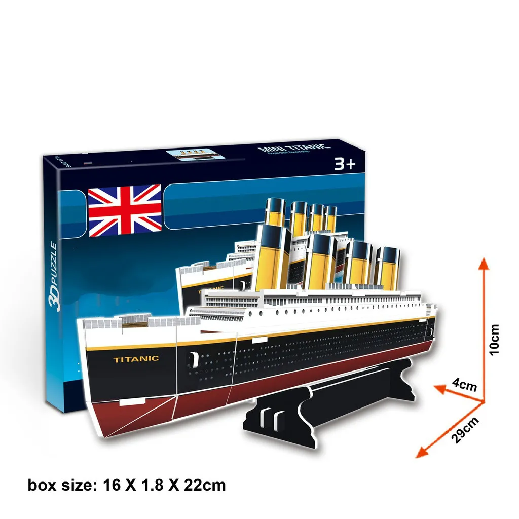 3D Paper Puzzle DIY Model Kids Toy Titanic Cruise Puzzle 3D Vehicle Puzzle for Children
3D Paper Puzzle DIY Model Kids Toy Titanic Cruise Puzzle 3D Vehicle Puzzle for Children