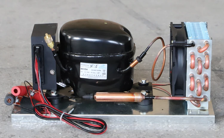 BD35HC PURSWAVE DC Compressor Condensing Units for max 200 liters Refrigerator 12V24V48V72V compressor condenser thermostate
BD35HC PURSWAVE DC Compressor Condensing Units for max 200 liters Refrigerator 12V24V48V72V compressor condenser thermostate