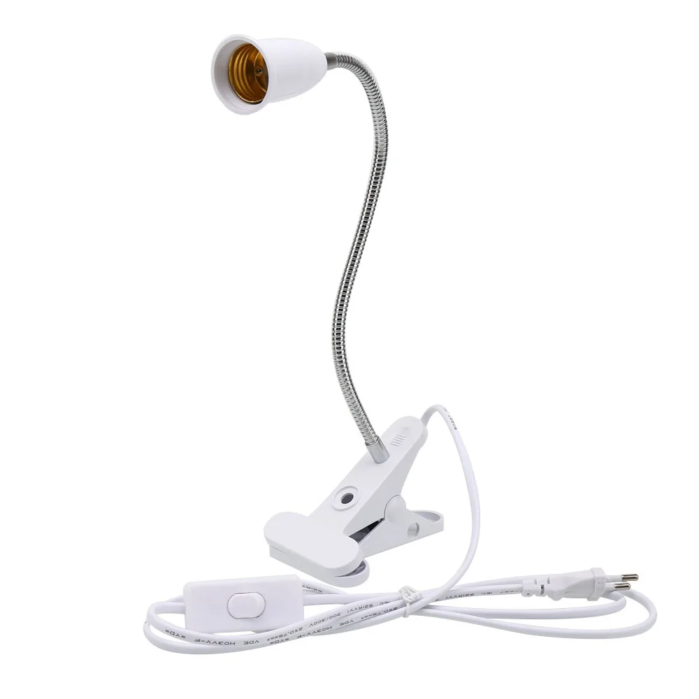 360 Degree Flexible Lamp Holder Clip with Switch E27 Base for LED Grow Light Desk Plant Lamp LED Bulb for Flowers US/EU Plug
360 Degree Flexible Lamp Holder Clip with Switch E27 Base for LED Grow Light Desk Plant Lamp LED Bulb for Flowers US/EU Plug