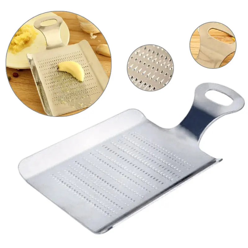 New Ginger Garlic Wasabi Grater Crushed Garlic Press Device Kitchen Tools Stainless Steel
New Ginger Garlic Wasabi Grater Crushed Garlic Press Device Kitchen Tools Stainless Steel