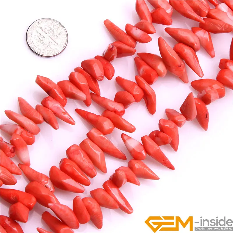 

Coral: Branch Orange Coral Beads Natural Coral Beads Dyed Color For Fashion Jewelry Making Strand 15" Wholesale! Free Shipping
