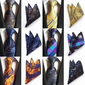SKng Classic 8cm Tie Set For Men Silk Ties Jacquard Woven Plaid Floral Ties Handkerchief Set Mens Striped Wedding Necktie
SKng Classic 8cm Tie Set For Men Silk Ties Jacquard Woven Plaid Floral Ties Handkerchief Set Mens Striped Wedding Necktie