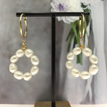 KBJW New Party Jewelry Flourish Flower Shape Genuine Freshwater Pearl Pendant Drop Earring Delicated Engagement Elegant Earrings
KBJW New Party Jewelry Flourish Flower Shape Genuine Freshwater Pearl Pendant Drop Earring Delicated Engagement Elegant Earrings