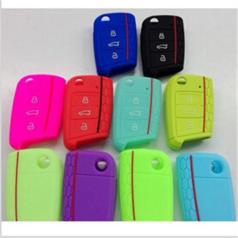 Silicon Car Key Case Cover for Volkswagen Golf 7 MK 7 Golf 7 R GTI gtd skoda octavia RS A7 keys protective auto accessories
Silicon Car Key Case Cover for Volkswagen Golf 7 MK 7 Golf 7 R GTI gtd skoda octavia RS A7 keys protective auto accessories