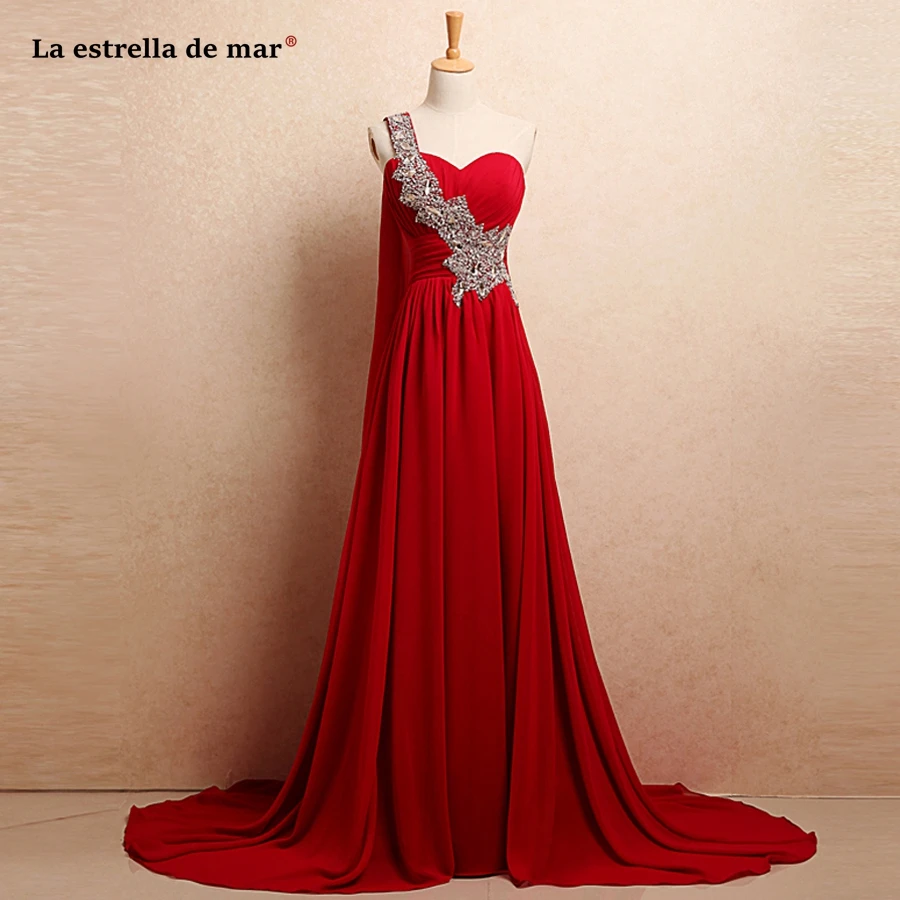 La estrella de mar vestido madrinha new chiffon crystal one shoulder back a line red bridesmaid dresses long plus size wedding
La estrella de mar vestido madrinha new chiffon crystal one shoulder back a line red bridesmaid dresses long plus size wedding