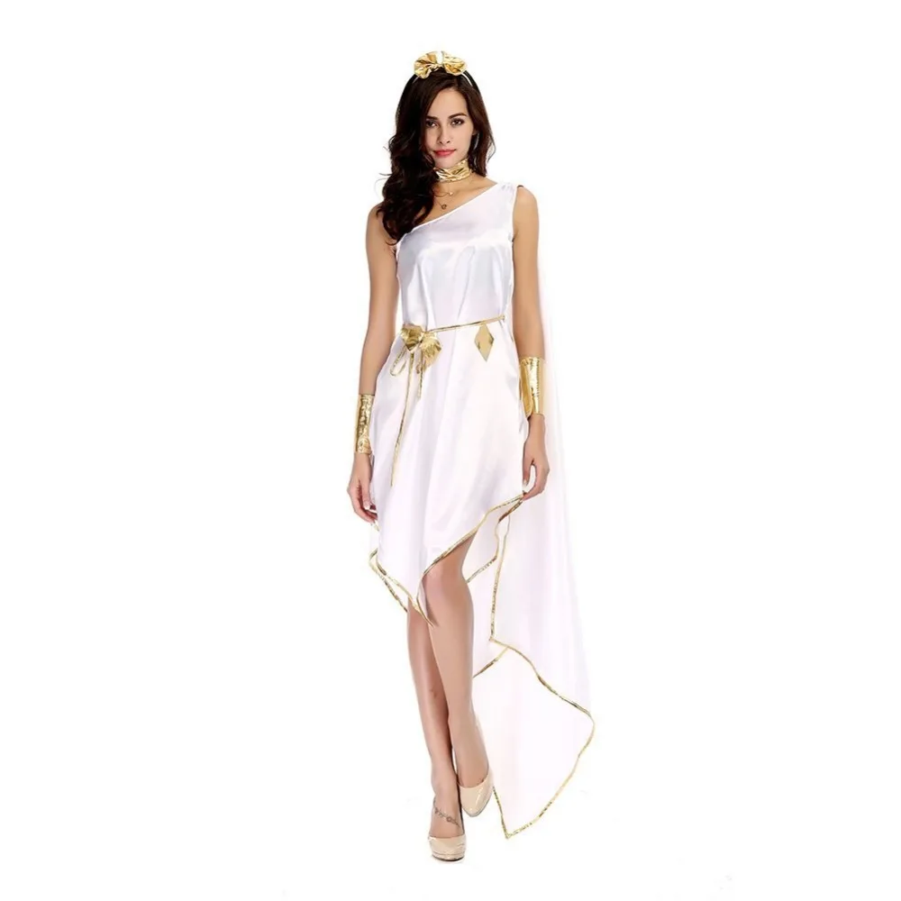 2018 New Arrival adult woman halloween costumes Greek Goddess Cosplay Clothes Set White Loose Dress for party carnival
2018 New Arrival adult woman halloween costumes Greek Goddess Cosplay Clothes Set White Loose Dress for party carnival