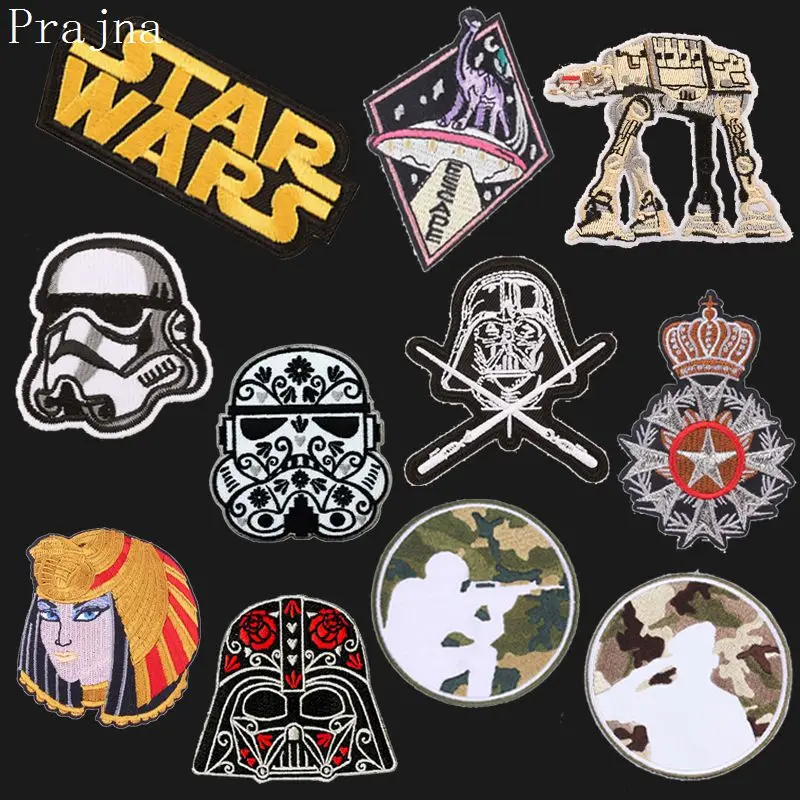 Prajna Star Wars Stickers Cartoon Embroidered Patches For Clothes Army Sewing Fabric Patches Iron On Clothes Wholesale Washable
Prajna Star Wars Stickers Cartoon Embroidered Patches For Clothes Army Sewing Fabric Patches Iron On Clothes Wholesale Washable