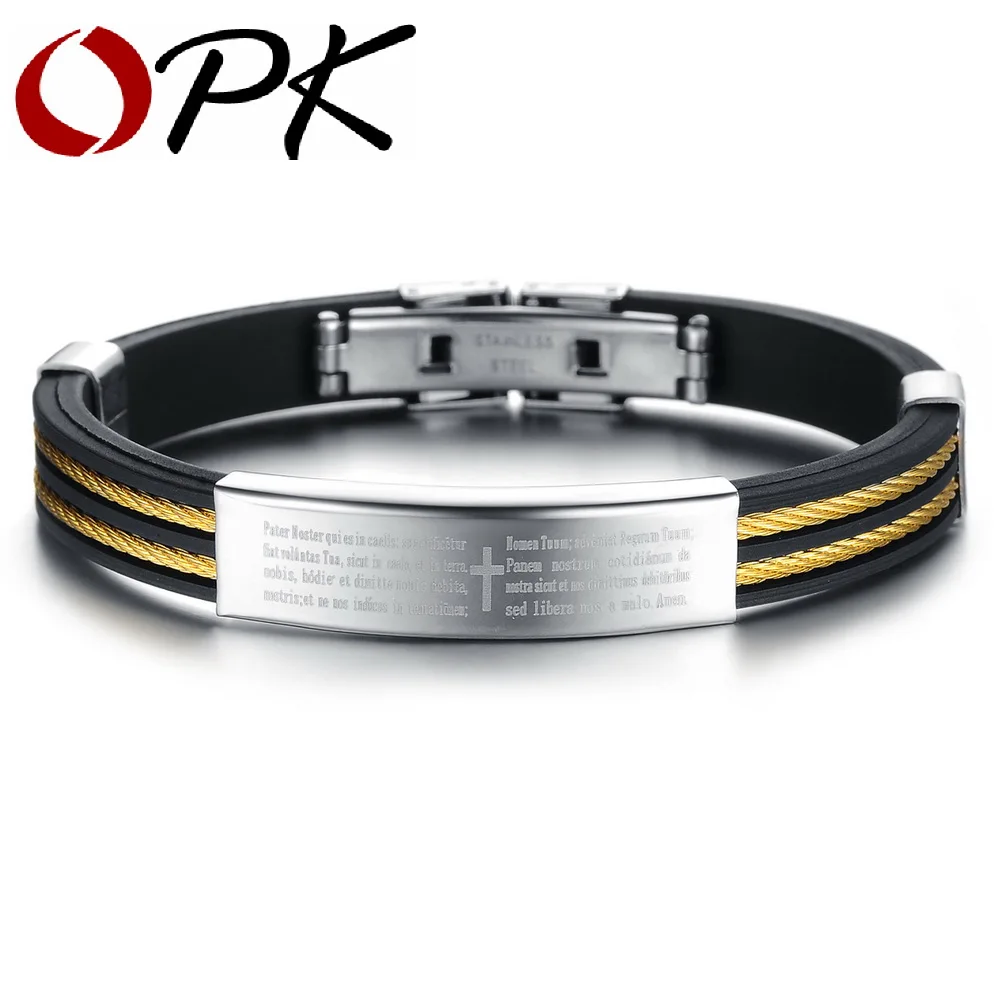 OPK 2016 Hot New Genuine Silicone Bracelet & Bangle Individuality type Stainless Steel Men Jewelry wholesale /retail, 842
OPK 2016 Hot New Genuine Silicone Bracelet & Bangle Individuality type Stainless Steel Men Jewelry wholesale /retail, 842
