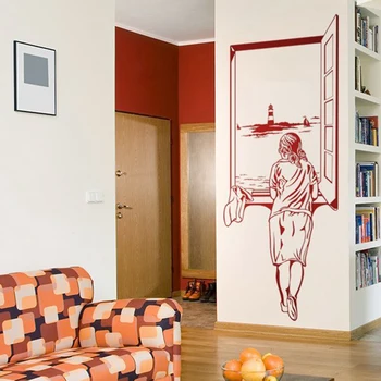 Stickers Citation Girl at the Window Vinyl Wall Decor Mural Decals Wall Art Wallpaper Room Decor Living Room Home Decor Poster
Stickers Citation Girl at the Window Vinyl Wall Decor Mural Decals Wall Art Wallpaper Room Decor Living Room Home Decor Poster