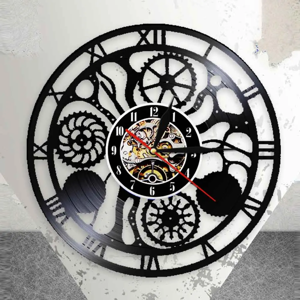 Шестерни и угги настенные часы Cogwheels Science Art искусственный интеллект стимпанк