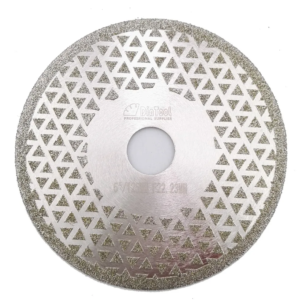 SHDIATOOL 5" Electroplated diamond cutting & grinding disc Bore 22.23 Diameter 125MM Both side coated diamond saw blade
SHDIATOOL 5" Electroplated diamond cutting & grinding disc Bore 22.23 Diameter 125MM Both side coated diamond saw blade