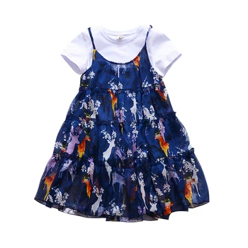 Children Clothing Sets For Girls Outfits Summer Short Sleeve White T-shirts & Vest Dress 2Pcs Brand Princess Dress 4 6 8 10 12Y
Children Clothing Sets For Girls Outfits Summer Short Sleeve White T-shirts & Vest Dress 2Pcs Brand Princess Dress 4 6 8 10 12Y