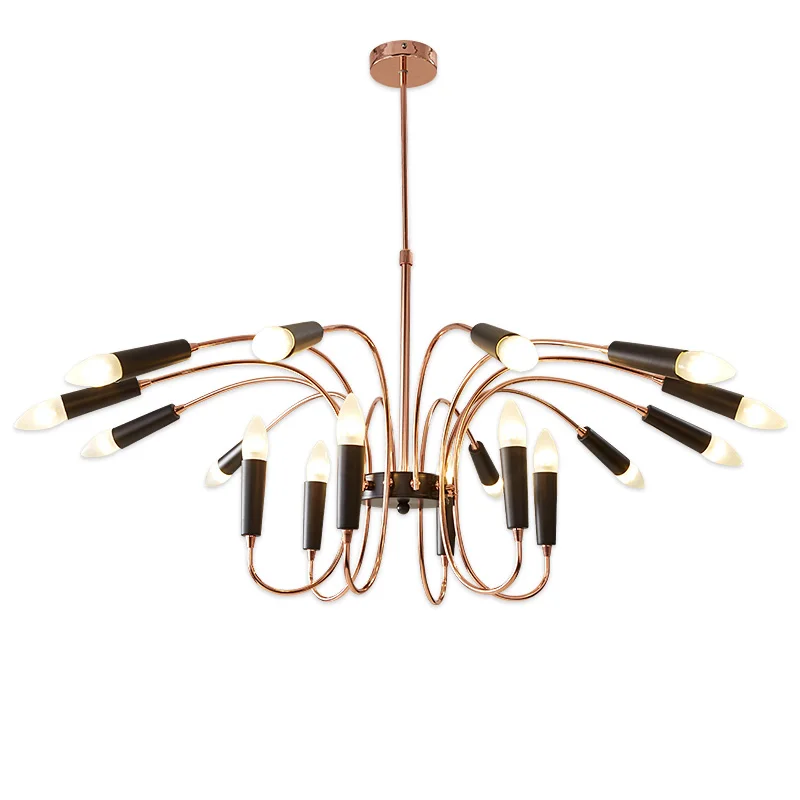 24 Head Modern Chandelier Lamp Hanging Light Suspension Lamp black white gold body Living Room Light Dining Light Art Decotation
24 Head Modern Chandelier Lamp Hanging Light Suspension Lamp black white gold body Living Room Light Dining Light Art Decotation