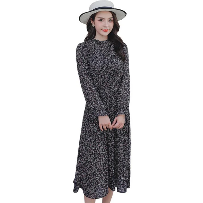Women Floral Print Chiffon Dress 2019 Spring Long Sleeve Casual Ruffles Plus Size Dress With Sashes Pleated Dresses Vestidos
Women Floral Print Chiffon Dress 2019 Spring Long Sleeve Casual Ruffles Plus Size Dress With Sashes Pleated Dresses Vestidos
