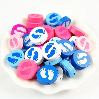 COMEOWN 20pcs 20mm Eco-Friendly Wooden Beads Mixed Color Footprint Pattern Spacer Beading Wood Bead for Kids Toys&Pacifier Clips
COMEOWN 20pcs 20mm Eco-Friendly Wooden Beads Mixed Color Footprint Pattern Spacer Beading Wood Bead for Kids Toys&Pacifier Clips