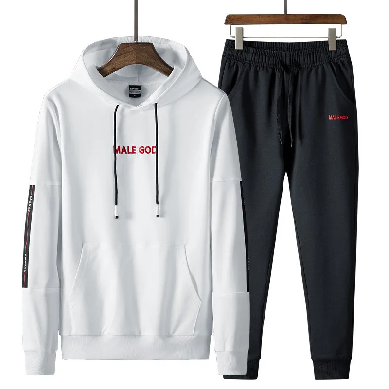 New Fashion Men'S Sportswear Suits Spring Autumn Sets Hoodie Coat + Ankle Length Pants Young Male Tracksuit High Quality Clothes
New Fashion Men'S Sportswear Suits Spring Autumn Sets Hoodie Coat + Ankle Length Pants Young Male Tracksuit High Quality Clothes