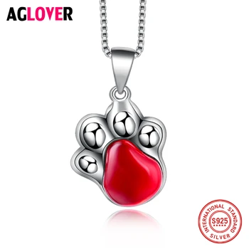 Genuine 925 Sterling Silver Bear Paw Shinning Crystal CZ Zircon Pendants Necklaces Animal Fashion Women Necklace Jewelry
Genuine 925 Sterling Silver Bear Paw Shinning Crystal CZ Zircon Pendants Necklaces Animal Fashion Women Necklace Jewelry
