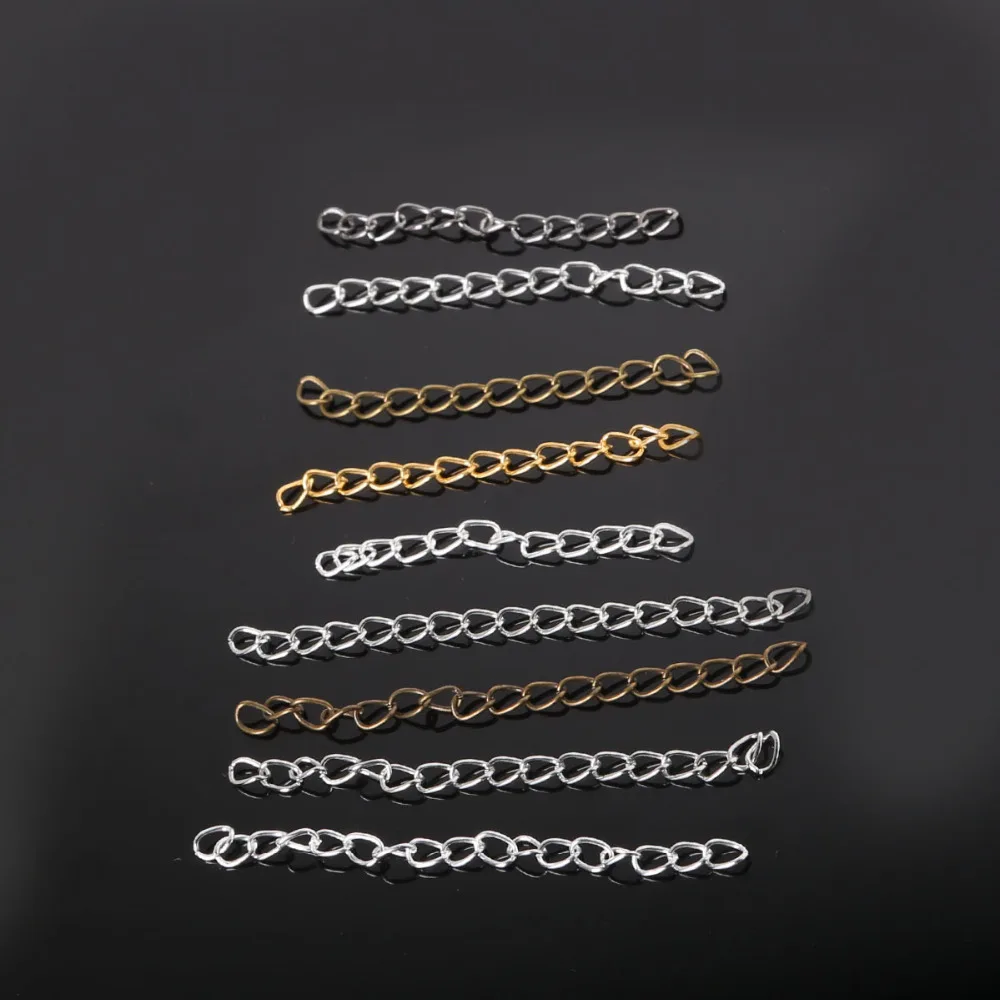 New 4*50MM 4*70MM 100Pcs Extension ChainNecklace Bulk Bracelet Extended Chains Tail Extender For DIY Jewelry Making Findings
New 4*50MM 4*70MM 100Pcs Extension ChainNecklace Bulk Bracelet Extended Chains Tail Extender For DIY Jewelry Making Findings