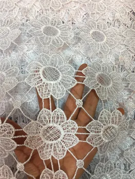 African Lace Hot Sell Mesh New Arrival pure white Color african cord Lace /guipure lace Fabrics High Quality
African Lace Hot Sell Mesh New Arrival pure white Color african cord Lace /guipure lace Fabrics High Quality