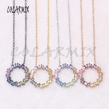 5pcs round circle pendants necklace rainbow zircon summer colors crystal jewelry necklace for women party gift 7150
5pcs round circle pendants necklace rainbow zircon summer colors crystal jewelry necklace for women party gift 7150