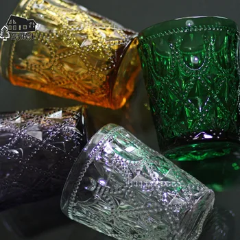 1 Pcs New KEYAMA European Multicolor retro carved grid Unleaded glasses water cups Juice glass cup Bar decorative glasses
1 Pcs New KEYAMA European Multicolor retro carved grid Unleaded glasses water cups Juice glass cup Bar decorative glasses