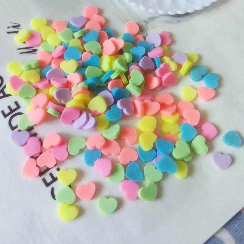 heart clay cabochon