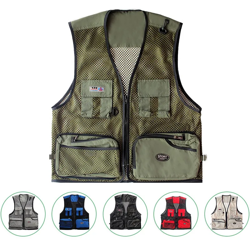PureLeisure L-4XL Mesh Fishing Vest Mutiple Pocket Men Summer Outdoor Fishing Mesh Vest Fishing Waistcoat Photography Clothing
PureLeisure L-4XL Mesh Fishing Vest Mutiple Pocket Men Summer Outdoor Fishing Mesh Vest Fishing Waistcoat Photography Clothing