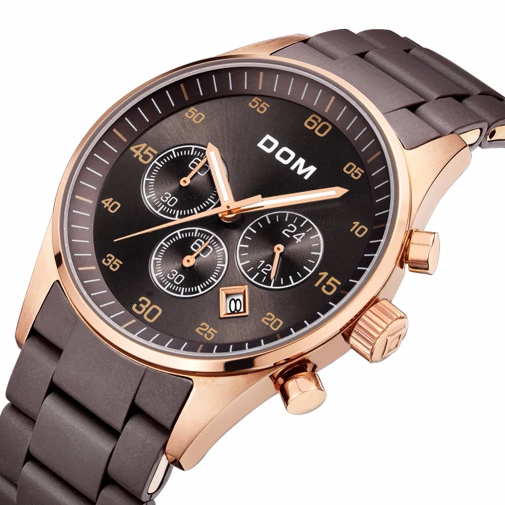 DOM Men Watches Top Brand Men's Fashion Casual Sport Designer Watches Waterproof Quartz Watch Military Clock Gold Watch Relogio
DOM Men Watches Top Brand Men's Fashion Casual Sport Designer Watches Waterproof Quartz Watch Military Clock Gold Watch Relogio