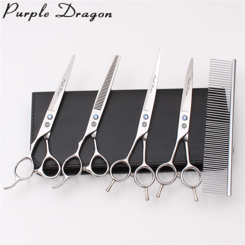Left-Hand 7 inch Purple Dragon Brand Cutting Scissors Thinning Shears Cats Dogs Grooming Scissors Professional Pets Shears Set
Left-Hand 7 inch Purple Dragon Brand Cutting Scissors Thinning Shears Cats Dogs Grooming Scissors Professional Pets Shears Set