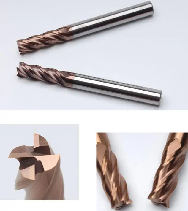 JF 20pcs/set D6.35*20*D8*60*4T Solid carbide 4 flute flattened end mills with straight shank milling cutter HRC58 TiSiN Coated
JF 20pcs/set D6.35*20*D8*60*4T Solid carbide 4 flute flattened end mills with straight shank milling cutter HRC58 TiSiN Coated
