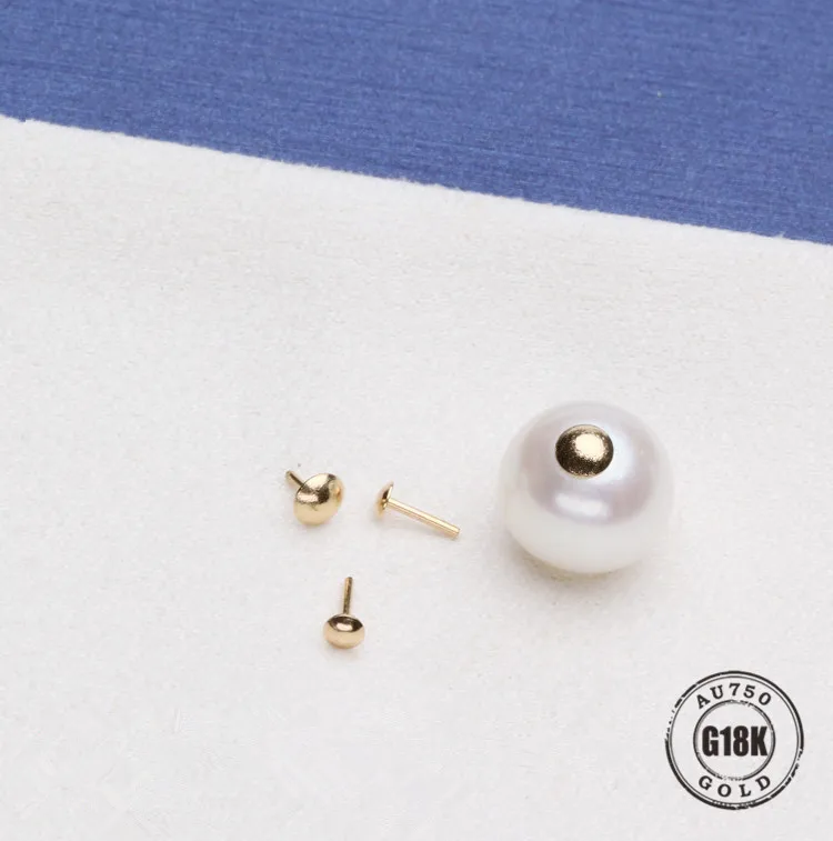 DIY Bead Caps G18K Yellow Gold Pearl Round bottom T needle Components/Jewelry Findings/pendant ring sealing T needle
DIY Bead Caps G18K Yellow Gold Pearl Round bottom T needle Components/Jewelry Findings/pendant ring sealing T needle