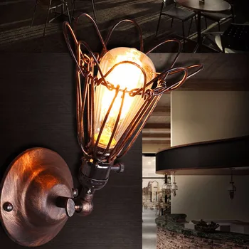 LOFT Nordic Restaurant Cafe Bar Nightclub Retro Small Cage Wall Lamps Industrial Style Home Bar Corridor For Lighting Designers
LOFT Nordic Restaurant Cafe Bar Nightclub Retro Small Cage Wall Lamps Industrial Style Home Bar Corridor For Lighting Designers