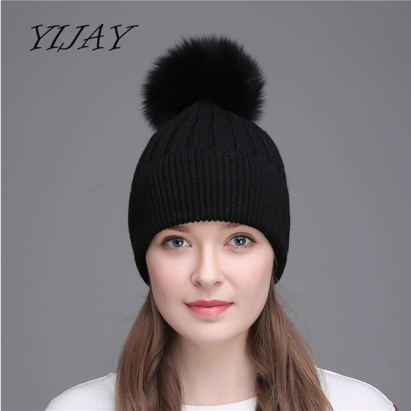 Real fox fur pom poms ball keep warm winter skullies hat for women girl's wool hat knitted beanies cap casual fashion caps
Real fox fur pom poms ball keep warm winter skullies hat for women girl's wool hat knitted beanies cap casual fashion caps