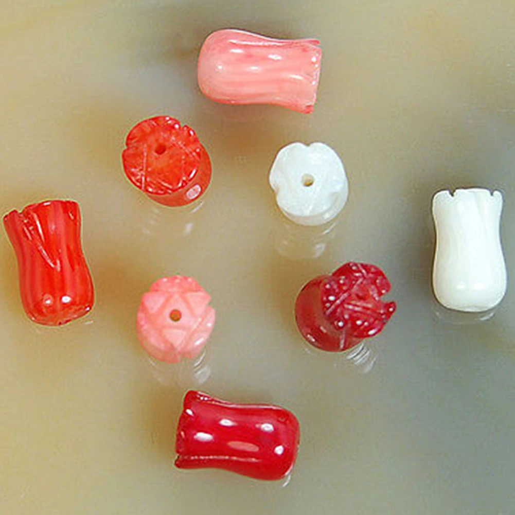 Bluelans 22Pcs 6x9mm Carved Tulip Flower Coral Stone Loose Beads for DIY Jewelry Making
Bluelans 22Pcs 6x9mm Carved Tulip Flower Coral Stone Loose Beads for DIY Jewelry Making