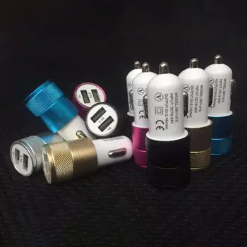 100pcs 2.1A 1A Aluminum Alloy 2 USB Ports Universal Charging Dual USB Car Charger For iPhone Samsung Mobile Android Phone
100pcs 2.1A 1A Aluminum Alloy 2 USB Ports Universal Charging Dual USB Car Charger For iPhone Samsung Mobile Android Phone