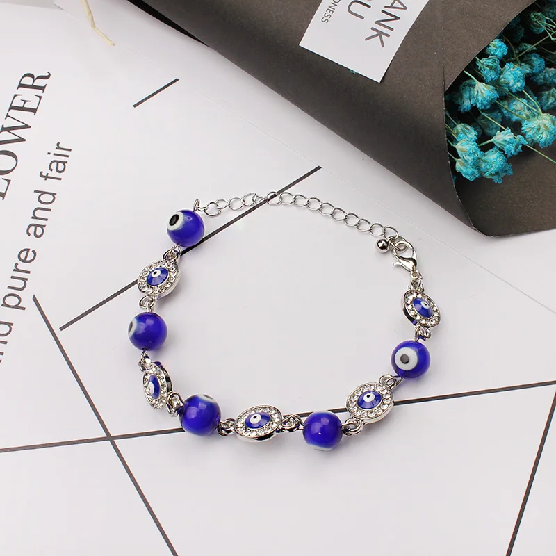 fashion blue glass evil eye bead with alloy evil eye charm turkey bracelet for girls
fashion blue glass evil eye bead with alloy evil eye charm turkey bracelet for girls