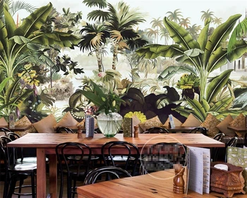 Beibehang 3d wallpaper Nostalgic hand painted rain forest banana tree monkey mural background wall wallpaper for walls 3 d
Beibehang 3d wallpaper Nostalgic hand painted rain forest banana tree monkey mural background wall wallpaper for walls 3 d