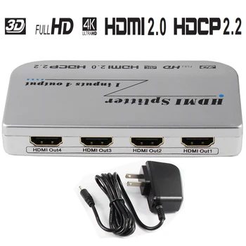 HDMI Splitter 1x4 HDMI Splitter 2.0 support HDCP 2.2 Splitter HDMI 2.0 Splitter 4K For Apple TV PS4
HDMI Splitter 1x4 HDMI Splitter 2.0 support HDCP 2.2 Splitter HDMI 2.0 Splitter 4K For Apple TV PS4