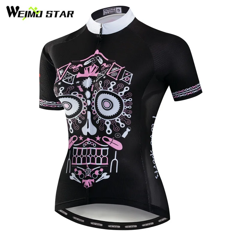 Женская велосипедная одежда Weimostar Skull майка с коротким рукавом и | Спорт
