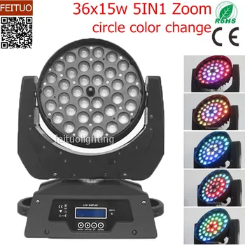 LED 36x15w Zoom Stage Light RGBWA 5in1 Moving Head Wash Circle Effect Sound Active Lumiere Party Show Disco Light
LED 36x15w Zoom Stage Light RGBWA 5in1 Moving Head Wash Circle Effect Sound Active Lumiere Party Show Disco Light
