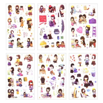 6PCS New Cute School Girl Children Stationery For DIY Albums Scrapbooking Diary Decoration Cartoon Depicting Stickers
6PCS New Cute School Girl Children Stationery For DIY Albums Scrapbooking Diary Decoration Cartoon Depicting Stickers