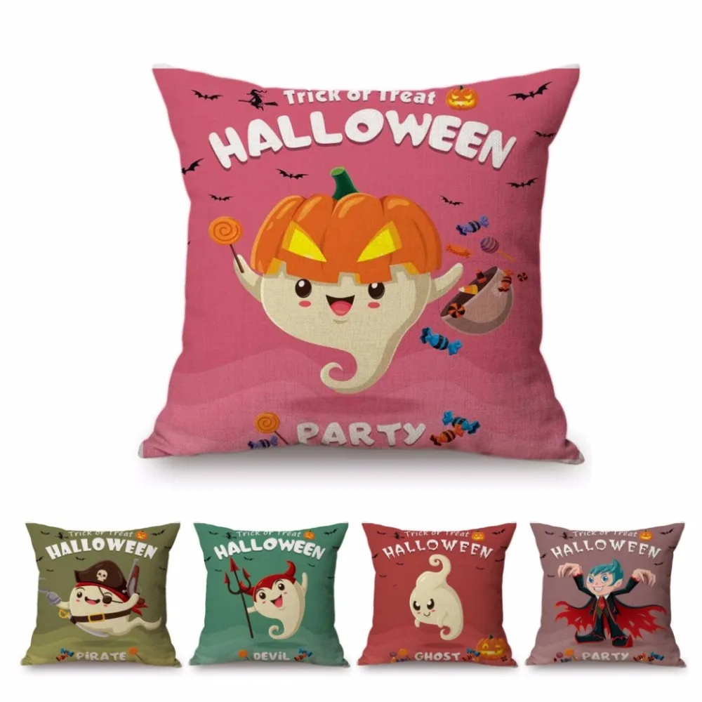 Trick or Treat Halloween Party Decoration Cute Cartoon Design Sofa Throw Pillow Case Bar Pub Halloween Decoration Cushion Cover
Trick or Treat Halloween Party Decoration Cute Cartoon Design Sofa Throw Pillow Case Bar Pub Halloween Decoration Cushion Cover