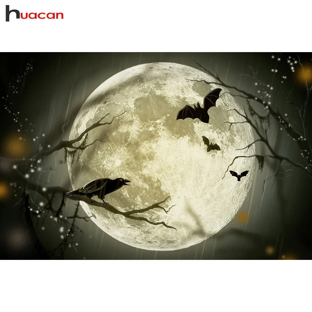 Huacan Diamond Embroidery Sale Halloween Night DIY Cross Stitch Diamond Painting Moon Rhinestone Full Square Mosaic Decorative
Huacan Diamond Embroidery Sale Halloween Night DIY Cross Stitch Diamond Painting Moon Rhinestone Full Square Mosaic Decorative
