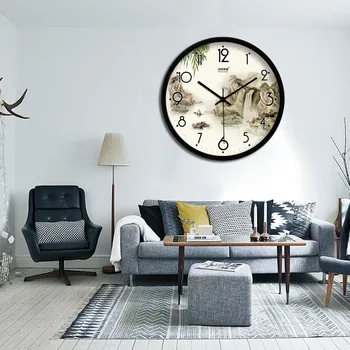 12/14/16 Inch Chinese Style Hanging Clock Landscape Pattern Round Wall Watch for Living Room Decoration Crafts Boutique Clocks
12/14/16 Inch Chinese Style Hanging Clock Landscape Pattern Round Wall Watch for Living Room Decoration Crafts Boutique Clocks