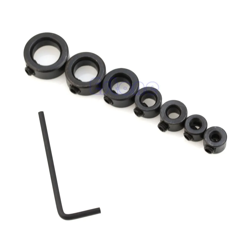Hot 7x Drill Depth Stop Collars & Hex Wrench For Bits Consistent Drilling -Y103 | Инструменты