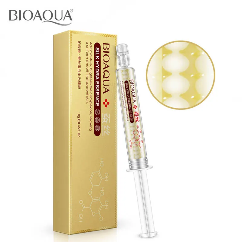 

BIOAQUA Silk Hydra Essence Protein Moisturizing Serum Wonder Anti Aging Wrinkle Whitening Collagen Scar Remover Face Cream Serum